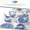 imageSpode Blue Italian Devonia Tray  75 Inch Porcelain Decorative Serving Tray  Shallow Serving Bowl for Salad Pasta Fruit Appetizers Snacks  Elegant Gift Tableware for Hostess75 inch