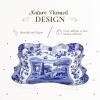 imageSpode Blue Italian Devonia Tray  75 Inch Porcelain Decorative Serving Tray  Shallow Serving Bowl for Salad Pasta Fruit Appetizers Snacks  Elegant Gift Tableware for Hostess75 inch