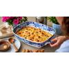 imageSpode Blue Italian Handled Serving Tray Large Oven to Table Bakeware Porcelain Lasagna Pan Casserole Dish Dishwasher and Oven Safe