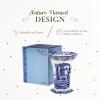 imageSpode Blue Italian Hexagonal Vase  105quot Porcelain Decorative Accent with OrientalInspired Detailing ampamp Scenic Italian Countryside Design  Tabletop Centerpiece for Home Decor