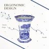 imageSpode Blue Italian Hexagonal Vase  105quot Porcelain Decorative Accent with OrientalInspired Detailing ampamp Scenic Italian Countryside Design  Tabletop Centerpiece for Home Decor