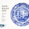 imageSpode Blue Italian Luncheon Plates  Set of 4  9Inch  Made of Earthenware  Dinner Salad and Appetizer Plate  Serving Plate  Dishwasher Safe  Made in England