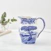 imageSpode Blue Italian Pitcher  35 Pint Capacity  Home Dcor for Mantel or Centerpiece  Use as a Water Jug or Flower Vase  Made of Fine Porcelain  Dishwasher Safe