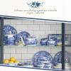 imageSpode Blue Italian Salad Plate Set of 4725 Fine Earthenware with Oriental Design Dishwasher Microwave Freezer Safe Classic Blue ampamp White Dinnerware  Made in England