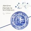 imageSpode Blue Italian Salad Plate Set of 4725 Fine Earthenware with Oriental Design Dishwasher Microwave Freezer Safe Classic Blue ampamp White Dinnerware  Made in England