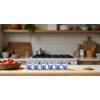 imageSpode Blue Italian Set of 6 Spice Jars Fillable Containers for Mixed Herbs Parsley Peppercorn Cinnamon Rosemary Basil