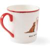 imageSpode Kit Kemp 12oz Doodle Mug  Sole Mates Unique Doodle Pattern  Fine China  Dishwasher Safe  For Coffee and Tea  Ideal Celebration Gift  Home or Office UseRed