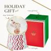 imageSpode Kit Kemp Christmas Snow Globe  Rik RAK Elephant Snow Globe  Lights Up ampamp Plays Music  Collectible Winter Decor with LED Accents  Vibrant Pink ampamp Red Accents for Contemporary Homes
