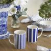 imageSpode Steccato Collection  12oz Coffee Mug with Large Handles Stripe Cobalt Blue  Made of Fine Earthenware  Dishwasher and Microwave Safe  Cup For Coffee Tea Latte and Hot Chocolate