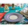 imageSpode Steccato Collection  875quot Salad Plate Stripe Cobalt Blue  Made of Fine Earthenware  Microwave and Dishwasher Safe  Made in England  Large Serving Plate for Salad Pasta or Appetizers