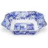 imageSpode Blue Italian 95Inch Serving Bowl  Porcelain Bowl with Blue Patterned Rim Elegant Individual Tableware for Breakfast Soups Salads  Mix ampamp Match with Dinnerware Sets Great for Hosting