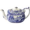 imageSpode Blue Italian Collection Teapot  Tea Infuser  Made of Earthenware  40Ounces25 Pints  Dishwasher and Microwave Safe  Made in England BlueWhite