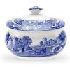 imageSpode Blue Italian Covered Sugar Bowl  9oz Earthenware Dish Vintage Inspired Featuring Scenic Countryside Artwork  Dishwasher Microwave Freezer Safe  Ideal for Afternoon Tea ampamp Brunch