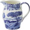 imageSpode Blue Italian Pitcher  35 Pint Capacity  Home Dcor for Mantel or Centerpiece  Use as a Water Jug or Flower Vase  Made of Fine Porcelain  Dishwasher Safe