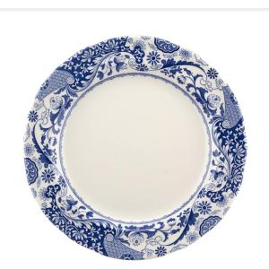 imageSpode Blue Italian 105Inch Porcelain Dining Plates  Set of 4 Classic Round Dishes with EasternInspired Border  Elegant Blue ampamp White Tableware Gift for Everyday Meals ampamp HostingBlue Brocato