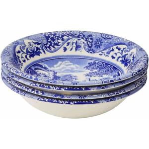 imageSpode Blue Italian Cereal Bowl Set of 465quot Ceramic Bowls with Scenic Oriental Pattern Microwave ampamp Dishwasher Safe AsianInspired Tableware for Breakfast Rice Snacks  Great Housewarming Gift