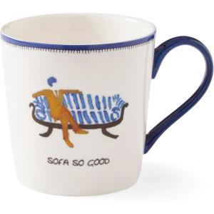 imageSpode Kit Kemp 12oz Doodle Mug  Sofa So Good Unique Doodle Pattern  Fine China  Dishwasher Safe  For Coffee and Tea  Ideal Celebration Gift  Home or Office Use