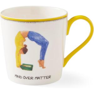 imageSpode Kit Kemp 12oz Doodle Mug  Sole Mates Unique Doodle Pattern  Fine China  Dishwasher Safe  For Coffee and Tea  Ideal Celebration Gift  Home or Office UseYellow
