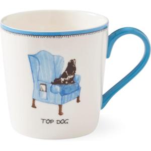 imageSpode Kit Kemp 12oz Doodle Mug  Top Dog Unique Doodle Pattern  Fine China  Dishwasher Safe  For Coffee and Tea  Ideal Celebration Gift  Home or Office Use