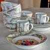 imageSpode Kit Kemp 6quot Tall Trees Bowl  Enchanted Forest Design  Porcelain  Dishwasher and Microwave Safe  Ideal for Pasta Cereal Soup and Rice  Home ampamp Gathering Use