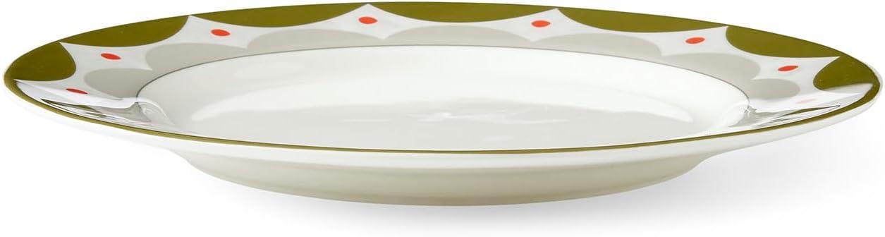 imageSpode Kit Kemp 11quot Geo Dinner Plate  Geometric Abstract Design  Stylish Table Setting  Porcelain  Dishwasher and Microwave Safe  Ideal for Pasta Meat Vegetables  Home ampamp Gathering Use