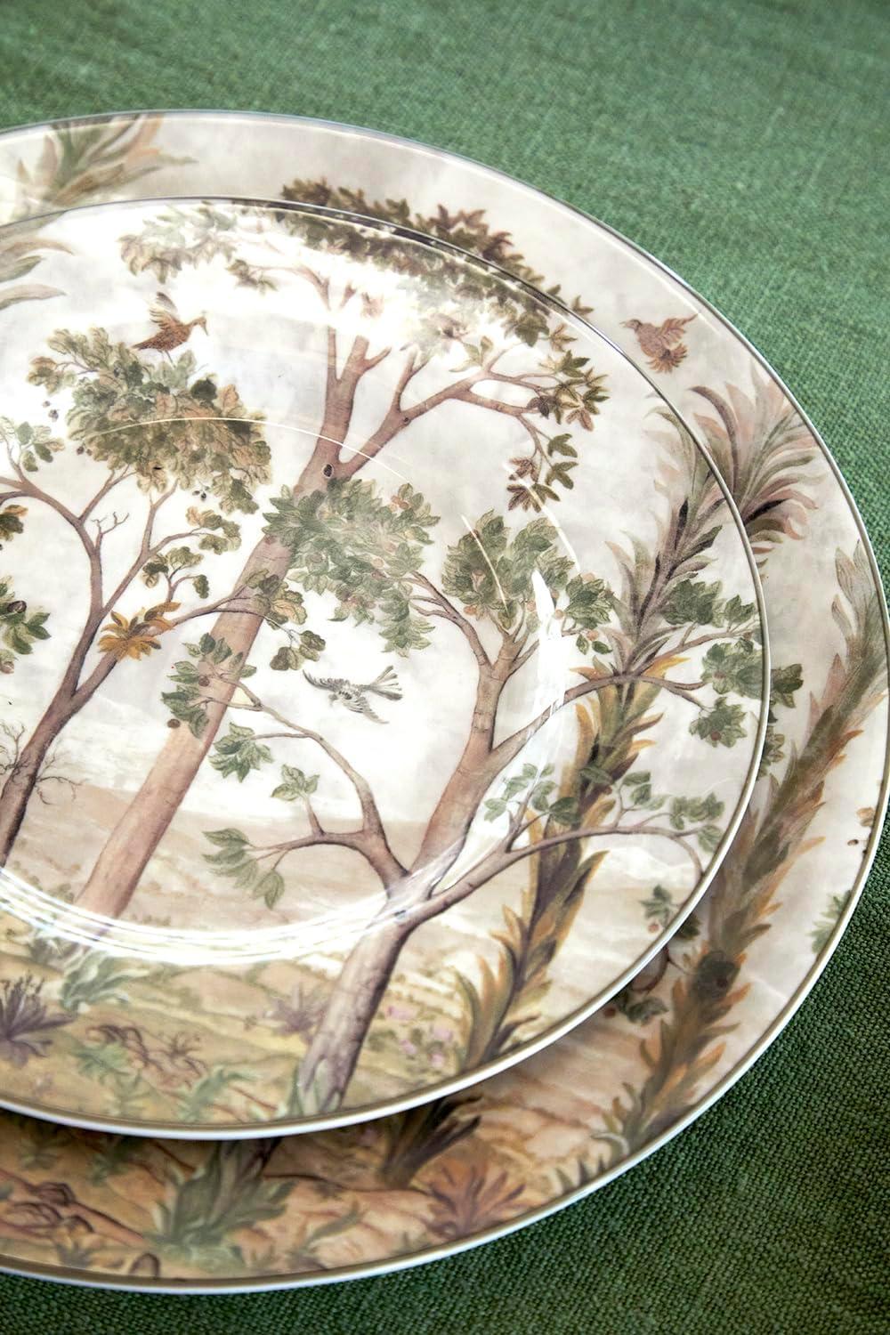 imageSpode Kit Kemp 11quot Tall Trees Dinner Plate  Enchanted Forest Design  Stylish Table Setting  Porcelain  Dishwasher and Microwave Safe  Ideal for Pasta Meat Vegetables  Home ampamp Gathering Use