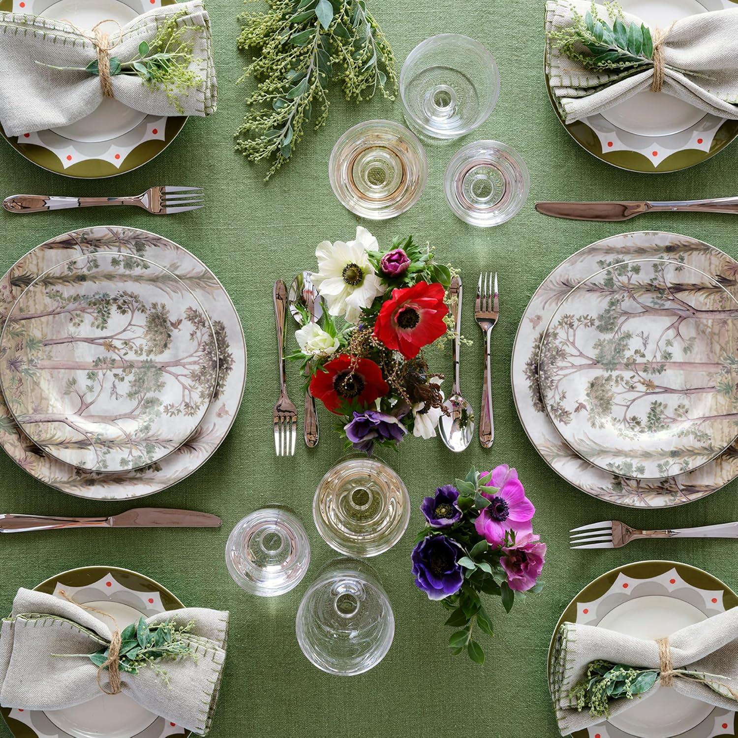 imageSpode Kit Kemp 11quot Tall Trees Dinner Plate  Enchanted Forest Design  Stylish Table Setting  Porcelain  Dishwasher and Microwave Safe  Ideal for Pasta Meat Vegetables  Home ampamp Gathering Use