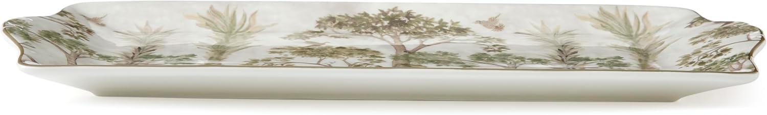 imageSpode Kit Kemp 12quot Tall Trees Serving Tray  Enchanted Forest Design  Porcelain  Dishwasher and Microwave Safe  Ideal for Salad Snacks and Appetizers  Home ampamp Gathering Use