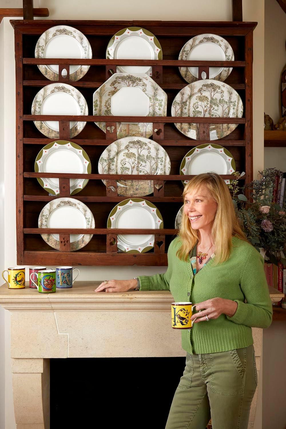 imageSpode Kit Kemp 12quot Tall Trees Serving Tray  Enchanted Forest Design  Porcelain  Dishwasher and Microwave Safe  Ideal for Salad Snacks and Appetizers  Home ampamp Gathering Use