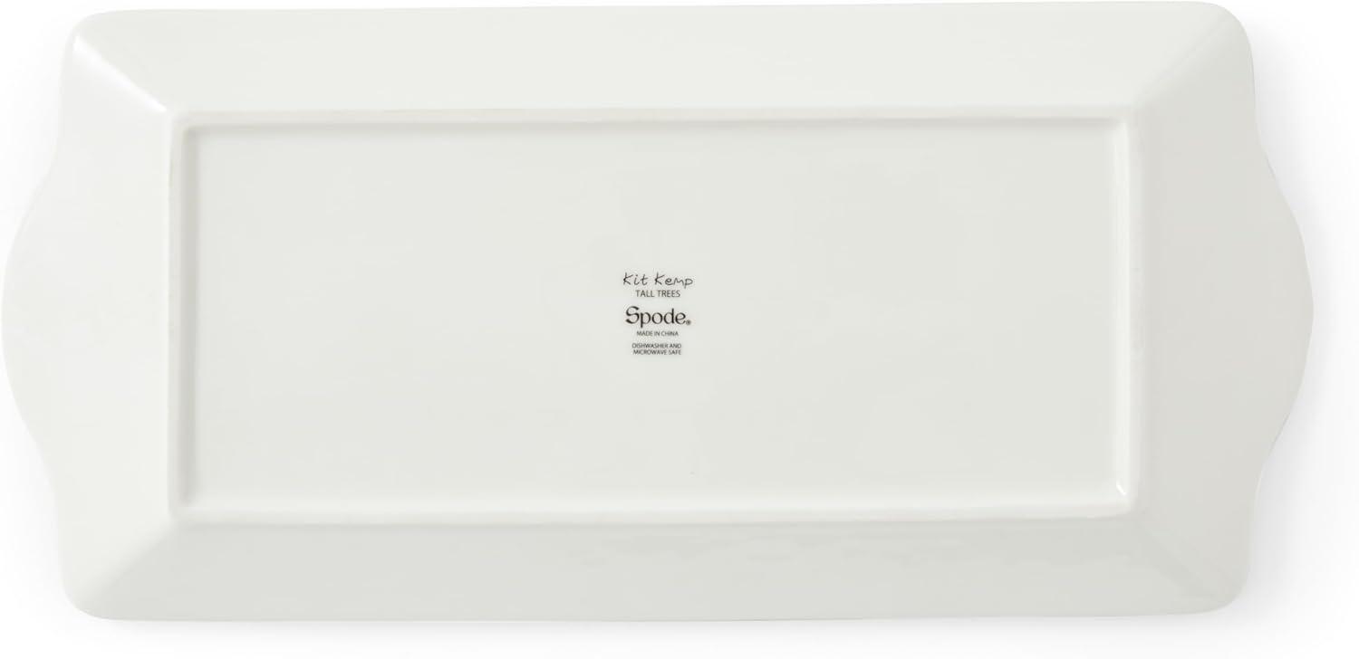 imageSpode Kit Kemp 12quot Tall Trees Serving Tray  Enchanted Forest Design  Porcelain  Dishwasher and Microwave Safe  Ideal for Salad Snacks and Appetizers  Home ampamp Gathering Use