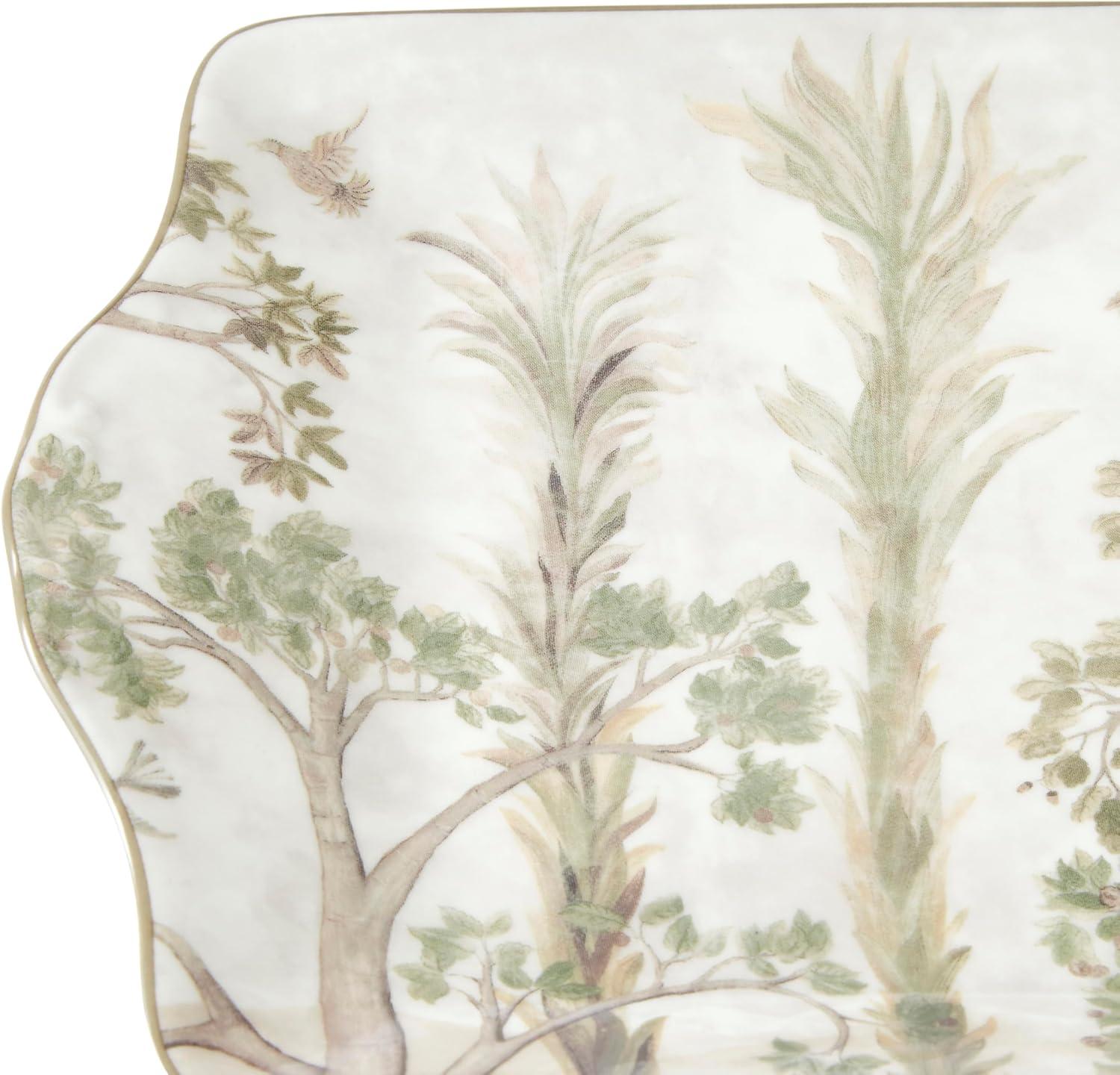 imageSpode Kit Kemp 12quot Tall Trees Serving Tray  Enchanted Forest Design  Porcelain  Dishwasher and Microwave Safe  Ideal for Salad Snacks and Appetizers  Home ampamp Gathering Use