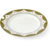 imageSpode Kit Kemp 11quot Geo Dinner Plate  Geometric Abstract Design  Stylish Table Setting  Porcelain  Dishwasher and Microwave Safe  Ideal for Pasta Meat Vegetables  Home ampamp Gathering Use