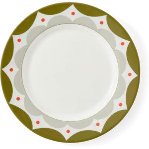 imageSpode Kit Kemp 11quot Geo Dinner Plate  Geometric Abstract Design  Stylish Table Setting  Porcelain  Dishwasher and Microwave Safe  Ideal for Pasta Meat Vegetables  Home ampamp Gathering Use