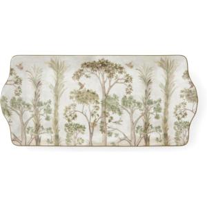 imageSpode Kit Kemp 12quot Tall Trees Serving Tray  Enchanted Forest Design  Porcelain  Dishwasher and Microwave Safe  Ideal for Salad Snacks and Appetizers  Home ampamp Gathering Use