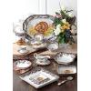 imageSpode Turkey Collection Sauce Boat with Stand  11 oz Fine Porcelain Gravy Server with Holiday Turkey Design Dishwasher Microwave ampamp Warm Oven Safe  Classic Thanksgiving TablewareTurkey
