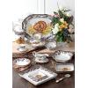 imageSpode Woodland 12quot Square Chip and Dip  Turkey Centerpiece Serving Dish Fine Porcelain Holiday Serveware Thanksgiving Platter for Chips Crudits Shrimp  Dishwasher Microwave Safe