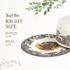 imageSpode Woodland 2Piece Turkey Dome Serving Platter  250th Anniversary Edition 115 Inch Porcelain Plate with Dome Cover  Microwave Freezer Oven ampamp Dishwasher Safe Gift Boxed
