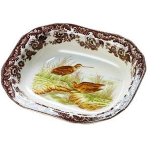 imageSpode Woodland Snipe Open Vegetable Dish  95 Inch Fine Porcelain Bowl with Game Bird Motif Versatile for Serving Vegetables Sides ampamp More  Oven Microwave ampamp Dishwasher Safe