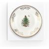 imageSpode Christmas Tree 65quot Gold Bread and Butter Plate  Elegant Porcelain Holiday Plate for Desserts and Appetizers  22K Gold Accents  Festive Christmas Tableware  Dishwasher Safe