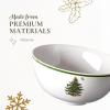 imageSpode Christmas Tree 6Inch Melamine Bowls  Set of 4 Festive Bowls for Soup Dessert Holiday Dishes  Durable Dishwasher Safe  Versatile Tableware for Indoor Outdoor Christmas GatheringsChristmas Tree Melamine Deep Bowl