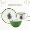 imageSpode Christmas Tree 6Inch Melamine Bowls  Set of 4 Festive Bowls for Soup Dessert Holiday Dishes  Durable Dishwasher Safe  Versatile Tableware for Indoor Outdoor Christmas GatheringsChildrens 3Piece Dinnerware Set