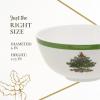 imageSpode Christmas Tree 6Inch Melamine Bowls  Set of 4 Festive Bowls for Soup Dessert Holiday Dishes  Durable Dishwasher Safe  Versatile Tableware for Indoor Outdoor Christmas GatheringsChristmas Tree Melamine Bowl