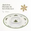 imageSpode Christmas Tree 6Inch Melamine Bowls  Set of 4 Festive Bowls for Soup Dessert Holiday Dishes  Durable Dishwasher Safe  Versatile Tableware for Indoor Outdoor Christmas GatheringsChristmas Tree Melamine Chip  Dip