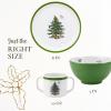 imageSpode Christmas Tree 6Inch Melamine Bowls  Set of 4 Festive Bowls for Soup Dessert Holiday Dishes  Durable Dishwasher Safe  Versatile Tableware for Indoor Outdoor Christmas GatheringsChildrens 3Piece Dinnerware Set