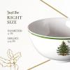 imageSpode Christmas Tree 6Inch Melamine Bowls  Set of 4 Festive Bowls for Soup Dessert Holiday Dishes  Durable Dishwasher Safe  Versatile Tableware for Indoor Outdoor Christmas GatheringsChristmas Tree Melamine Deep Bowl