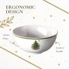 imageSpode Christmas Tree 6Inch Melamine Bowls  Set of 4 Festive Bowls for Soup Dessert Holiday Dishes  Durable Dishwasher Safe  Versatile Tableware for Indoor Outdoor Christmas GatheringsChristmas Tree Melamine Deep Bowl