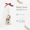 imageSpode Christmas Tree Dog Ornament Festive Tree Decoration for Holiday Celebrations with Ribbon Bow for Hanging Beautiful Seasonal Accent ampamp Classic Home Holiday DcorDog