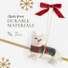 imageSpode Christmas Tree Dog Ornament Festive Tree Decoration for Holiday Celebrations with Ribbon Bow for Hanging Beautiful Seasonal Accent ampamp Classic Home Holiday DcorTartan Corgi