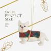 imageSpode Christmas Tree Dog Ornament Festive Tree Decoration for Holiday Celebrations with Ribbon Bow for Hanging Beautiful Seasonal Accent ampamp Classic Home Holiday DcorTartan Corgi