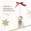 imageSpode Christmas Tree Dog Ornament Festive Tree Decoration for Holiday Celebrations with Ribbon Bow for Hanging Beautiful Seasonal Accent ampamp Classic Home Holiday DcorCat